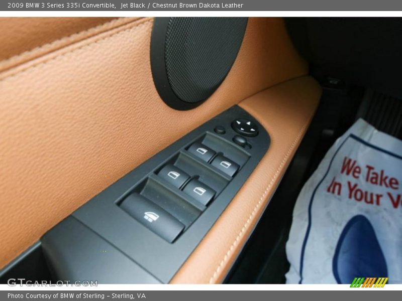 Jet Black / Chestnut Brown Dakota Leather 2009 BMW 3 Series 335i Convertible