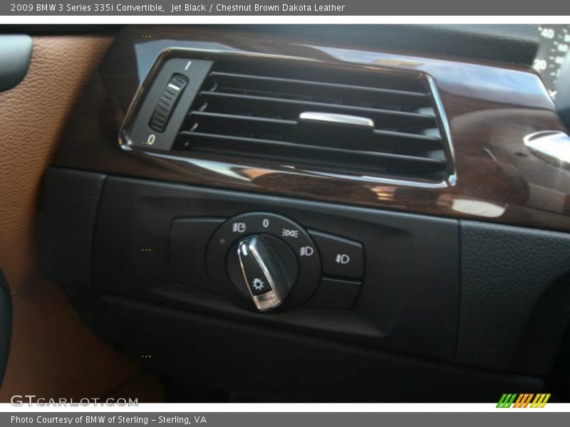 Jet Black / Chestnut Brown Dakota Leather 2009 BMW 3 Series 335i Convertible