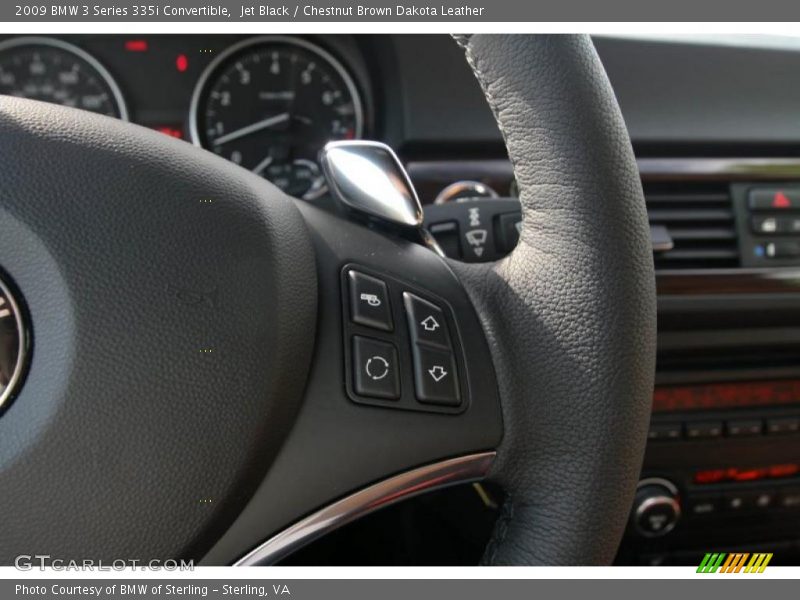Jet Black / Chestnut Brown Dakota Leather 2009 BMW 3 Series 335i Convertible