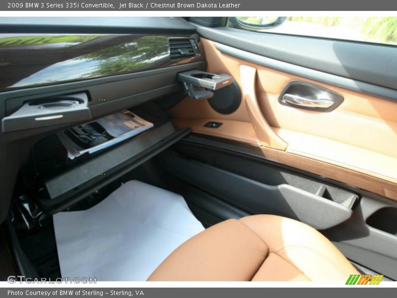 Jet Black / Chestnut Brown Dakota Leather 2009 BMW 3 Series 335i Convertible