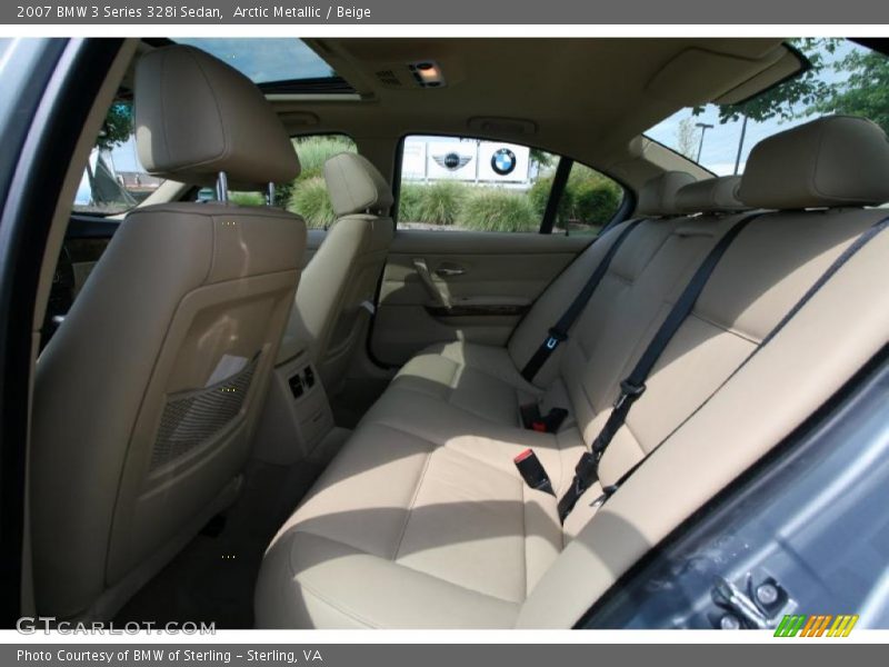 Arctic Metallic / Beige 2007 BMW 3 Series 328i Sedan