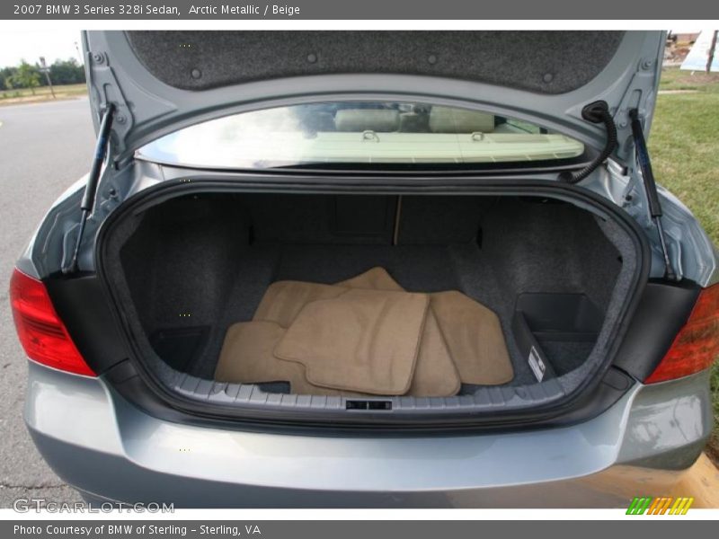 Arctic Metallic / Beige 2007 BMW 3 Series 328i Sedan
