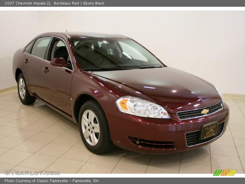 Bordeaux Red / Ebony Black 2007 Chevrolet Impala LS