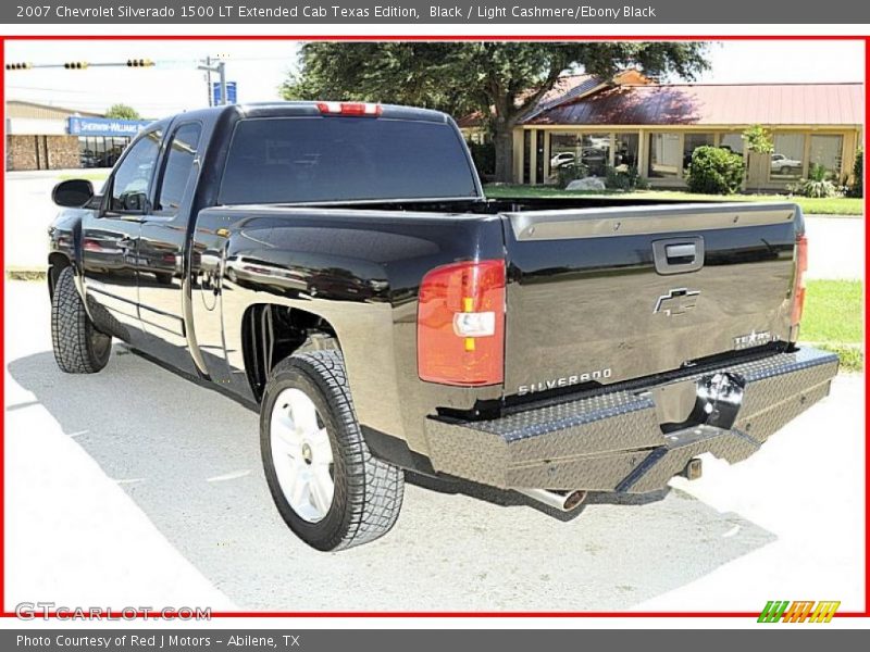 Black / Light Cashmere/Ebony Black 2007 Chevrolet Silverado 1500 LT Extended Cab Texas Edition