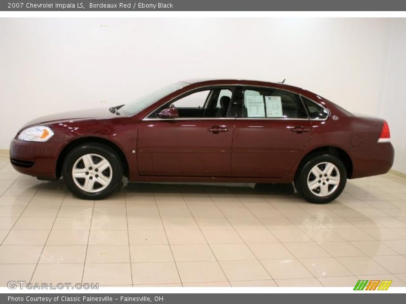 Bordeaux Red / Ebony Black 2007 Chevrolet Impala LS