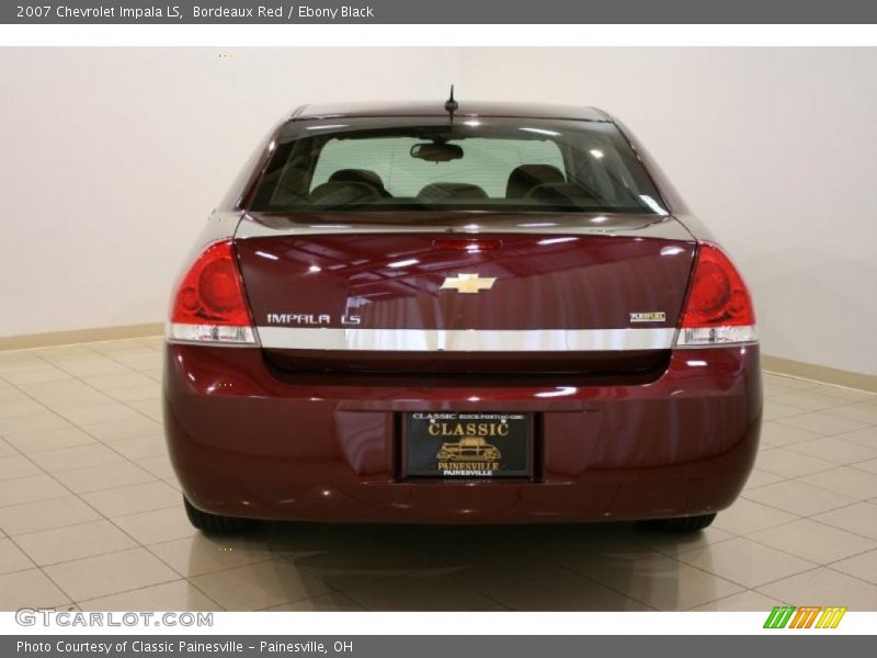 Bordeaux Red / Ebony Black 2007 Chevrolet Impala LS
