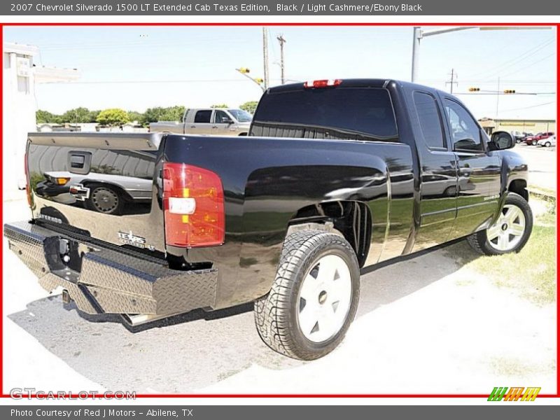 Black / Light Cashmere/Ebony Black 2007 Chevrolet Silverado 1500 LT Extended Cab Texas Edition