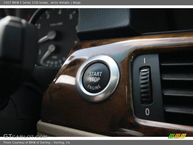 Arctic Metallic / Beige 2007 BMW 3 Series 328i Sedan