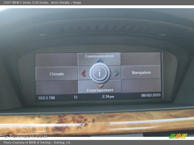 Arctic Metallic / Beige 2007 BMW 3 Series 328i Sedan