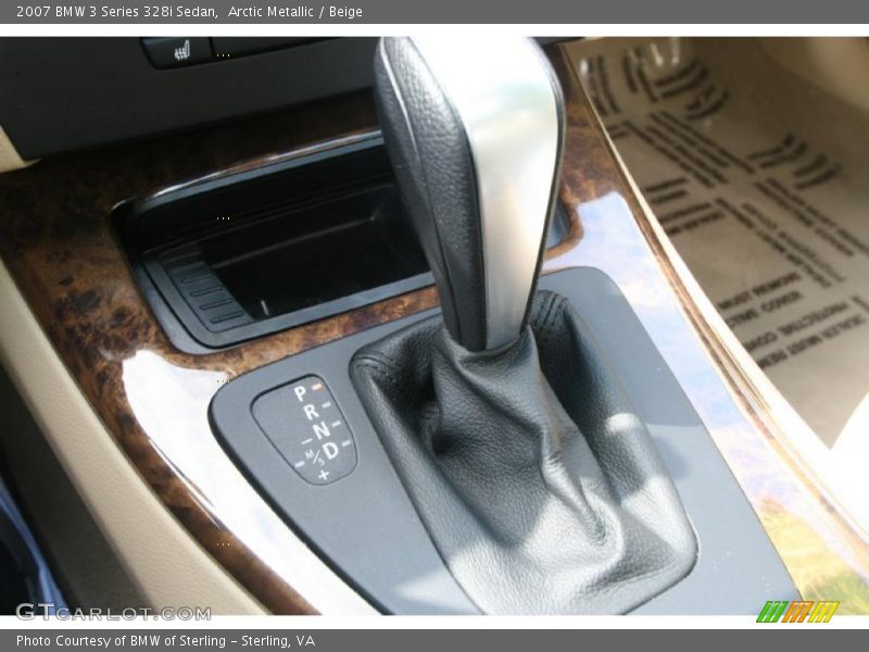 Arctic Metallic / Beige 2007 BMW 3 Series 328i Sedan
