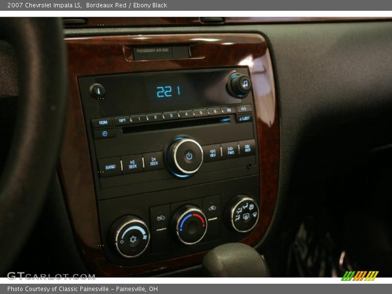 Bordeaux Red / Ebony Black 2007 Chevrolet Impala LS
