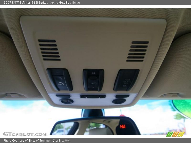 Arctic Metallic / Beige 2007 BMW 3 Series 328i Sedan