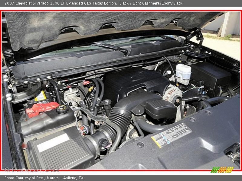 Black / Light Cashmere/Ebony Black 2007 Chevrolet Silverado 1500 LT Extended Cab Texas Edition