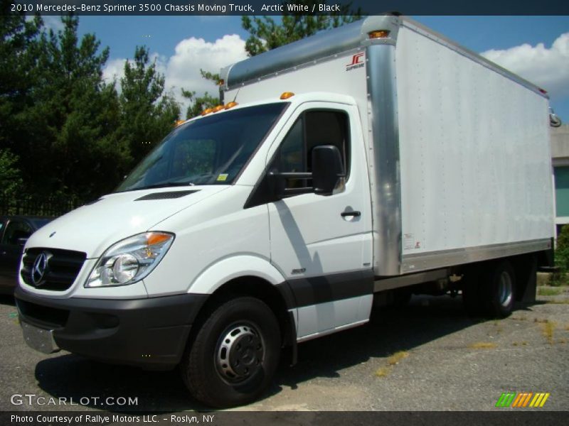 Arctic White / Black 2010 Mercedes-Benz Sprinter 3500 Chassis Moving Truck