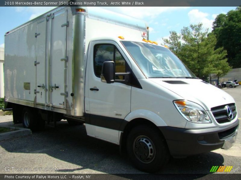 Arctic White / Black 2010 Mercedes-Benz Sprinter 3500 Chassis Moving Truck