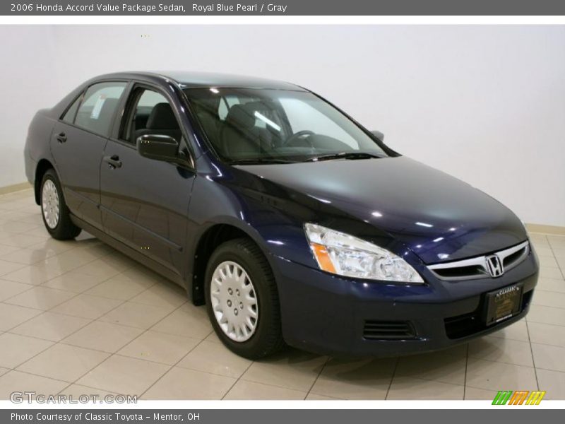 Royal Blue Pearl / Gray 2006 Honda Accord Value Package Sedan