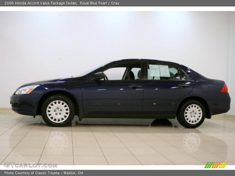 Royal Blue Pearl / Gray 2006 Honda Accord Value Package Sedan