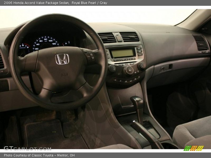 Royal Blue Pearl / Gray 2006 Honda Accord Value Package Sedan