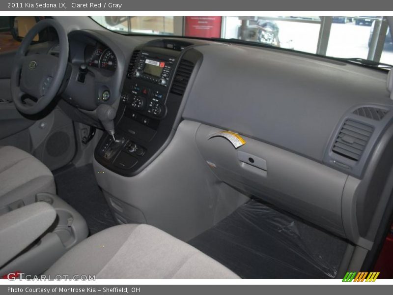 Claret Red / Gray 2011 Kia Sedona LX