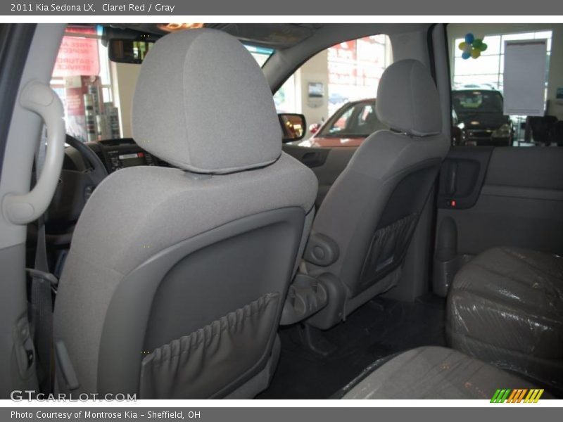 Claret Red / Gray 2011 Kia Sedona LX