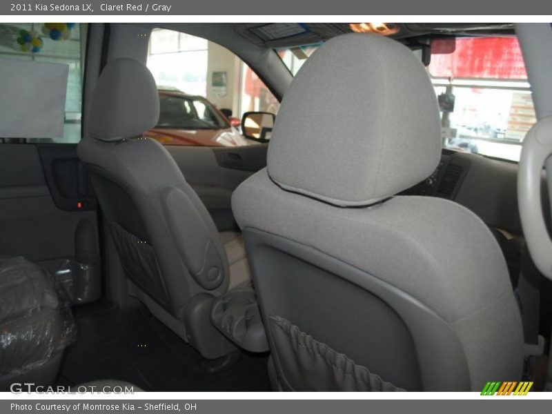 Claret Red / Gray 2011 Kia Sedona LX