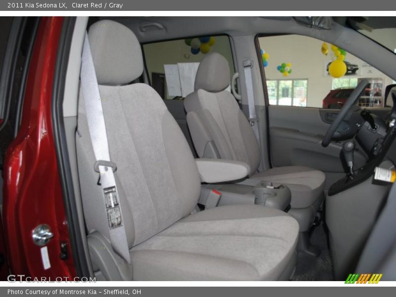 Claret Red / Gray 2011 Kia Sedona LX
