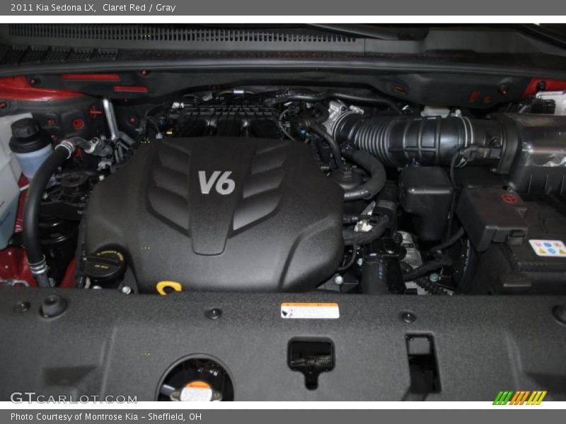 Claret Red / Gray 2011 Kia Sedona LX