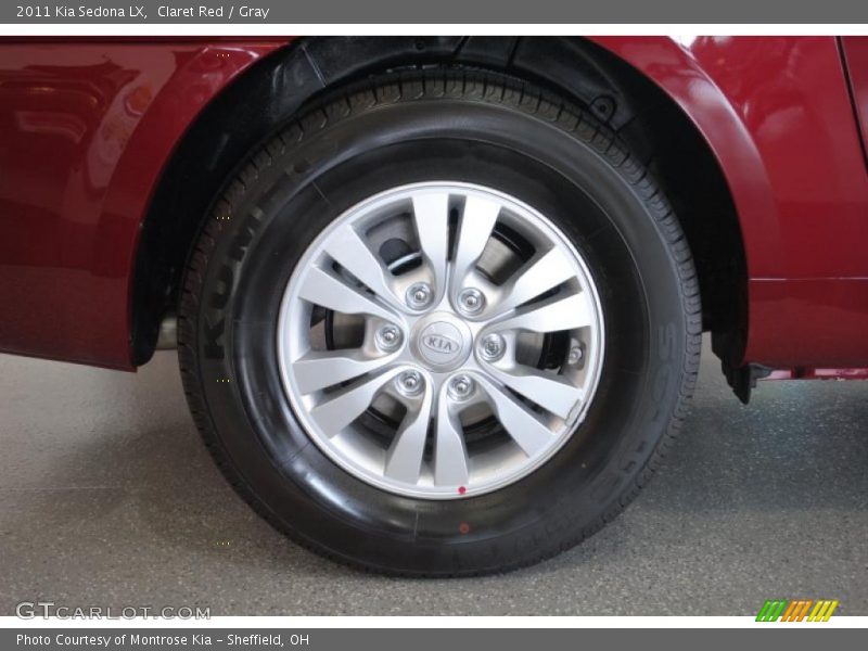 Claret Red / Gray 2011 Kia Sedona LX
