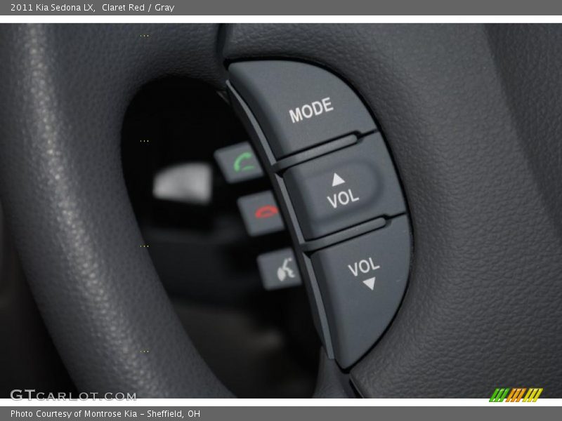 Claret Red / Gray 2011 Kia Sedona LX