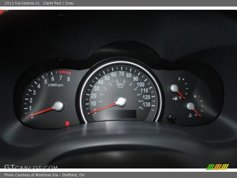 Claret Red / Gray 2011 Kia Sedona LX