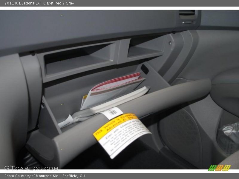 Claret Red / Gray 2011 Kia Sedona LX