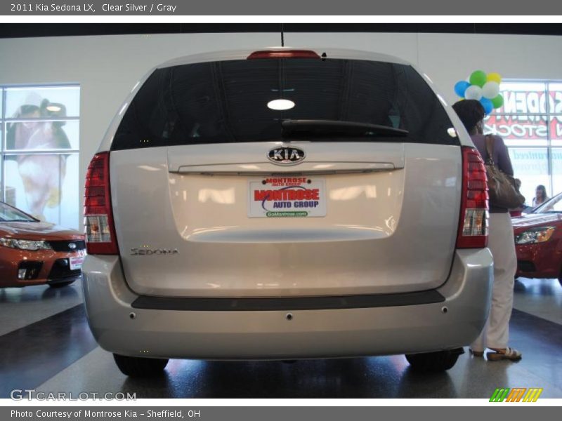 Clear Silver / Gray 2011 Kia Sedona LX