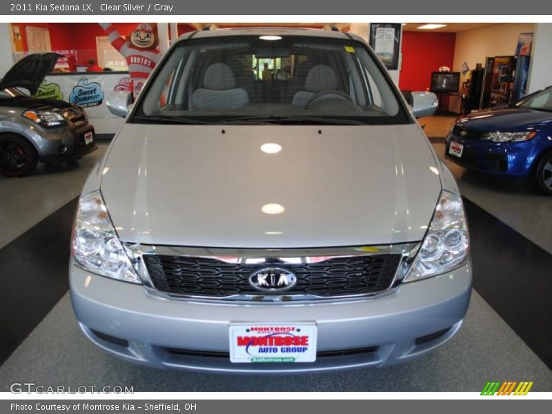 Clear Silver / Gray 2011 Kia Sedona LX