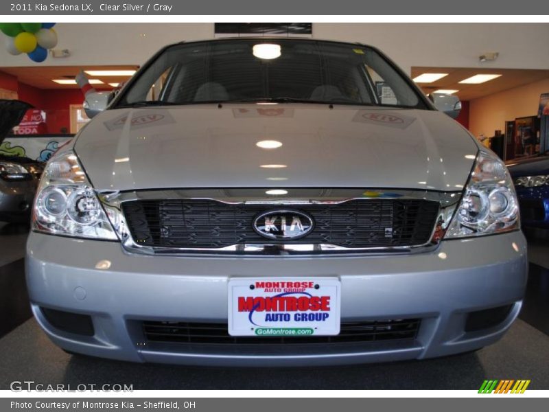 Clear Silver / Gray 2011 Kia Sedona LX