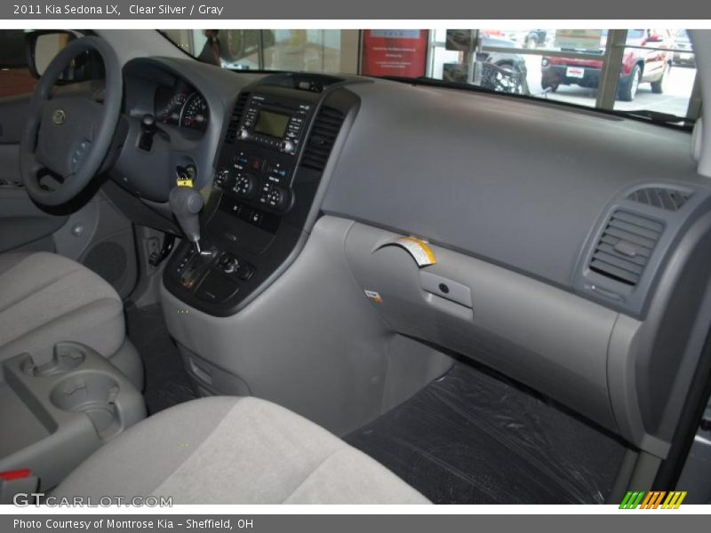 Clear Silver / Gray 2011 Kia Sedona LX