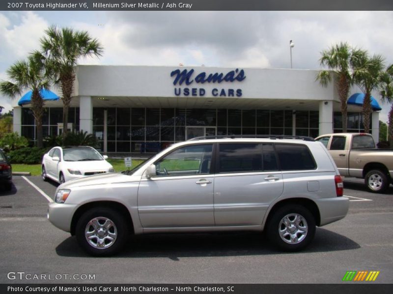 Millenium Silver Metallic / Ash Gray 2007 Toyota Highlander V6