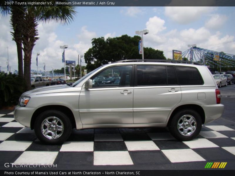 Millenium Silver Metallic / Ash Gray 2007 Toyota Highlander V6