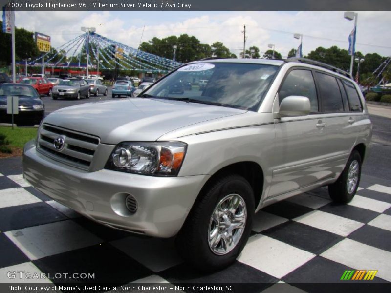 Millenium Silver Metallic / Ash Gray 2007 Toyota Highlander V6