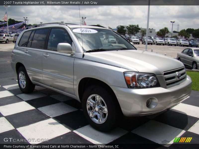 Millenium Silver Metallic / Ash Gray 2007 Toyota Highlander V6