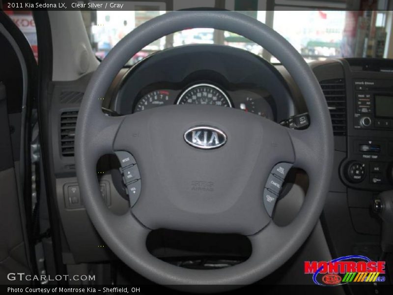 Clear Silver / Gray 2011 Kia Sedona LX