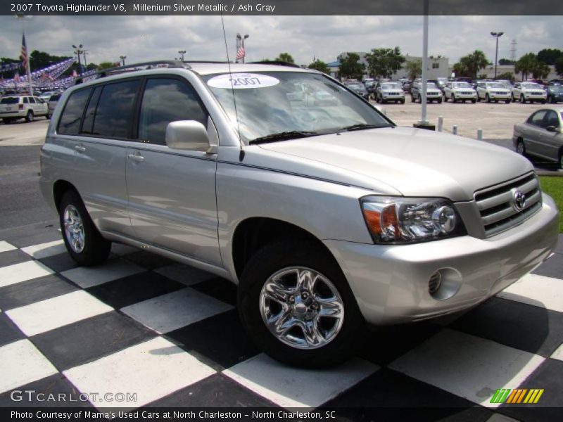 Millenium Silver Metallic / Ash Gray 2007 Toyota Highlander V6