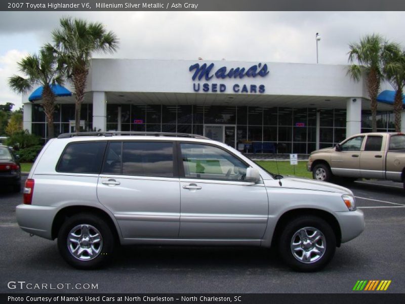 Millenium Silver Metallic / Ash Gray 2007 Toyota Highlander V6