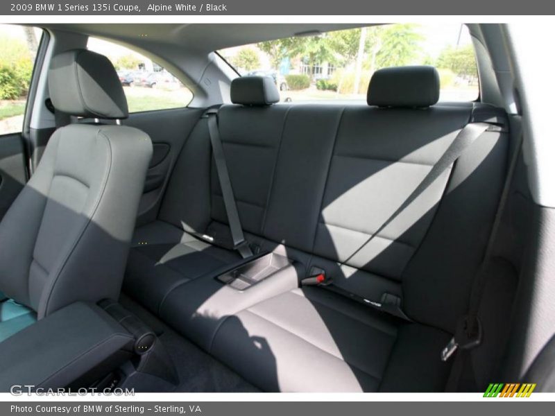 Alpine White / Black 2009 BMW 1 Series 135i Coupe