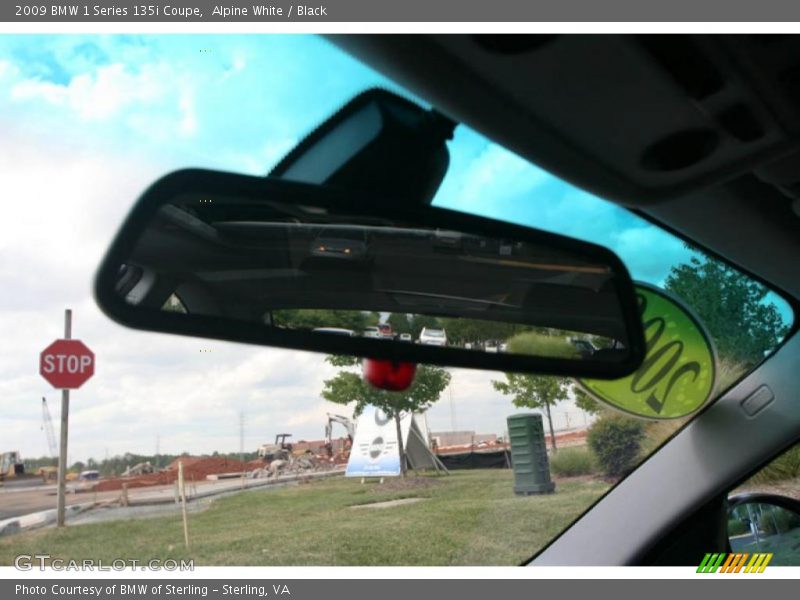 Alpine White / Black 2009 BMW 1 Series 135i Coupe