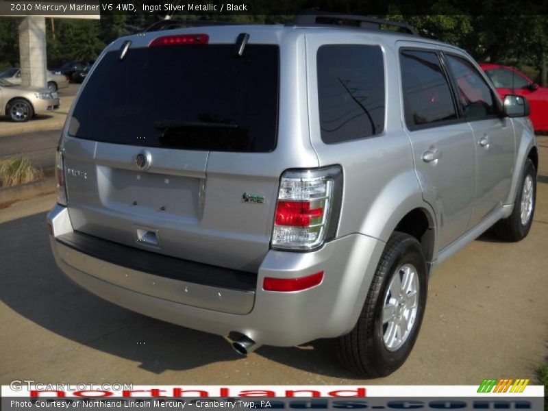 Ingot Silver Metallic / Black 2010 Mercury Mariner V6 4WD