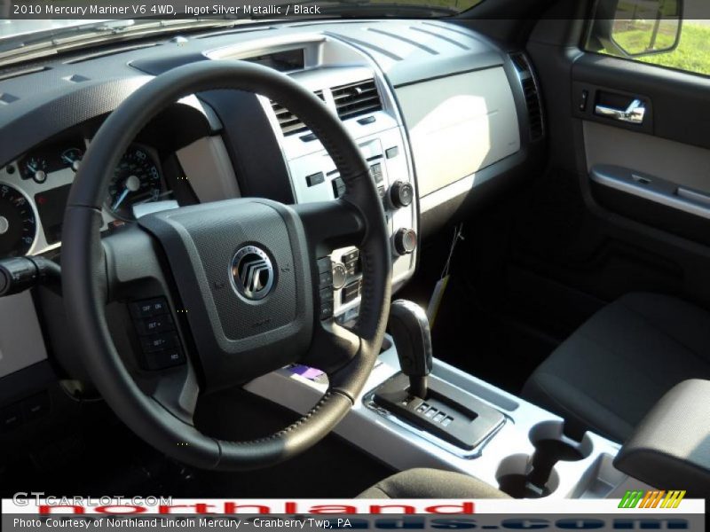 Ingot Silver Metallic / Black 2010 Mercury Mariner V6 4WD