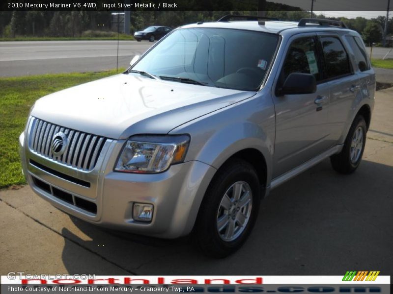 Ingot Silver Metallic / Black 2010 Mercury Mariner V6 4WD