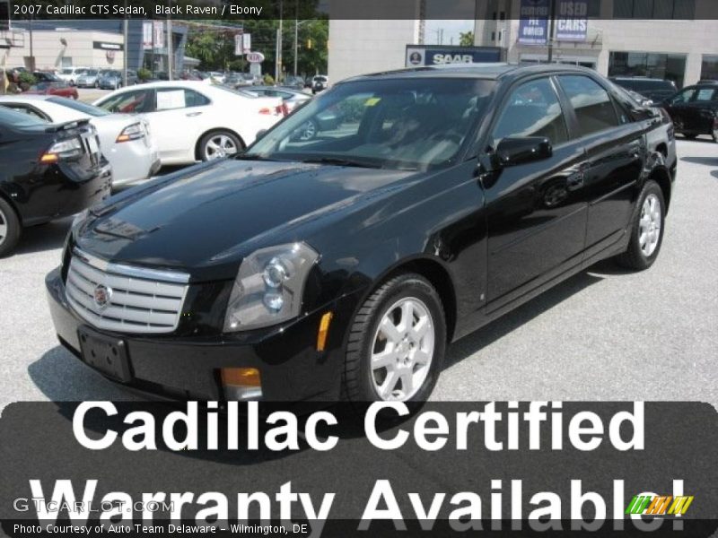 Black Raven / Ebony 2007 Cadillac CTS Sedan