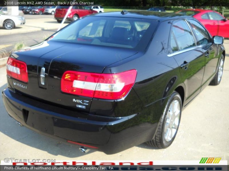 Black / Dark Charcoal 2008 Lincoln MKZ AWD Sedan