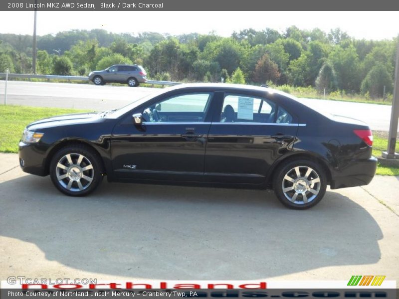 Black / Dark Charcoal 2008 Lincoln MKZ AWD Sedan